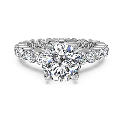 Ritani Shared-Prong Diamond Band Engagement Ring