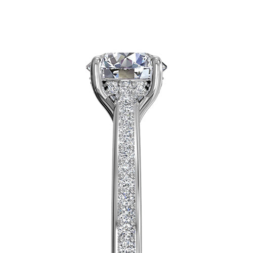 Ritani Diamond Micropave Band Engagement Ring