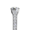 Ritani Tapered Pave Diamond Band Engagement Ring