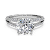 Ritani Double French-Set Diamond 'V' Engagement Ring with Surprise Diamonds
