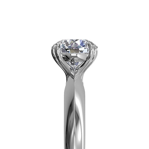 Ritani Solitaire Diamond Knife-Edge Tulip Engagement Ring