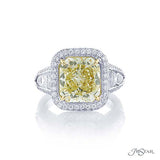 JB Star Platinum White and Yellow Diamond Engagement Ring - 7407-002