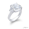 JB Star Rings Sapphire Ring Gemstone Platinum pink Sapphire Oval Cut 5.74 ct.