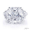 JB Star Platinum Diamond Engagement Ring - 4912-112
