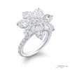 JB Star Diamond Engagement Rings Platinum Trapezoid,Round Cut 5.84 ct.