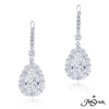 JB Star Platinum Diamond Drop Earrings - 0512-046