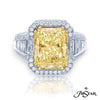 JB Star Platinum And Yellow Gold Yellow Diamond Engagement Ring - 7007-074