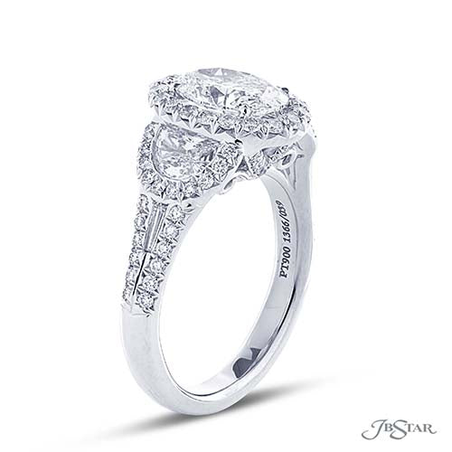 JB Star Plantinum Diamond Engagement Ring - 1366-039