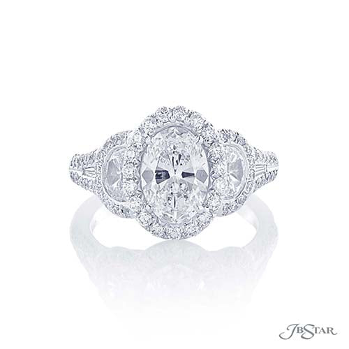 JB Star Plantinum Diamond Engagement Ring - 1366-039