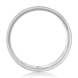 A. Jaffe Classic Men's Black Zirconium and Platinum Wedding Band