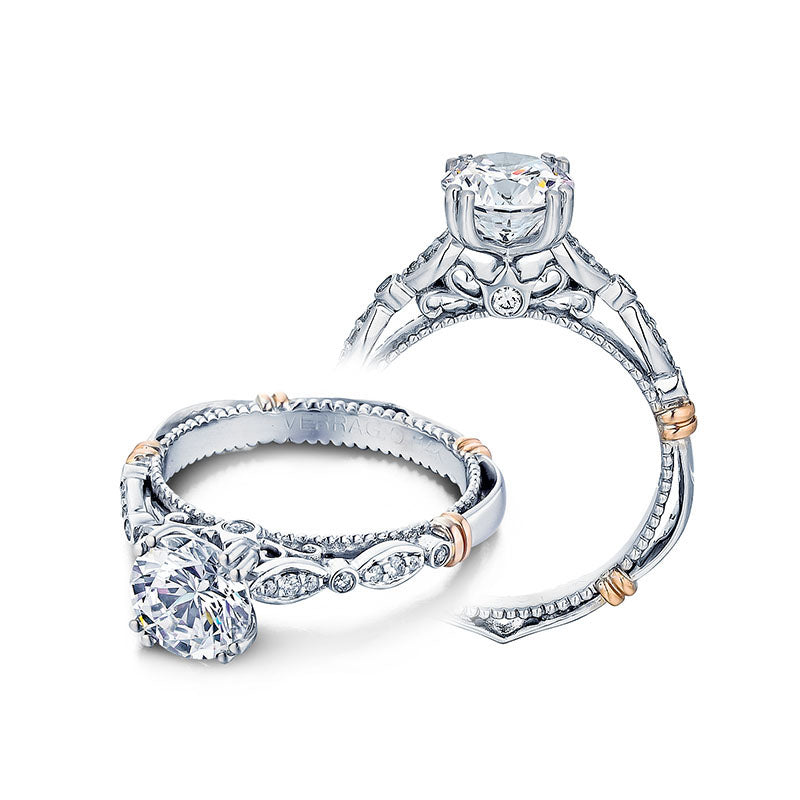 Verragio 14k White Gold Parisian Pave Engagement Ring