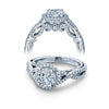 Verragio 14k White Gold Insignia Twisted Engagement Ring