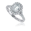 Christopher Designs L'Amour Crisscut® Classic Halo Engagement Ring