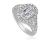 Christopher Designs L'Amour Crisscut® Oval Diamond Engagement Ring