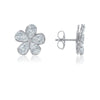 Christopher Designs L'Amour Crisscut Pear Shape Flower Earrings