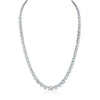 Christopher Designs Diamond Necklace with Alternating L'Amour Crisscut