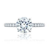 A. Jaffe Four Prong Round Diamond Engagement Ring