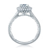 A. Jaffe Round Halo Diamond Engagement Ring