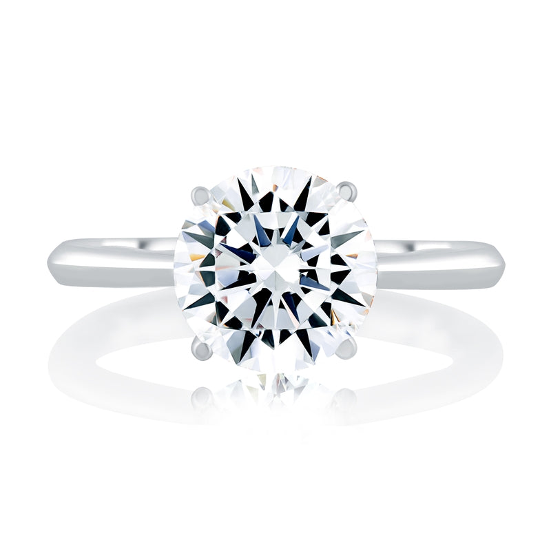 A. Jaffe Solitaire Engagement Ring with Surprise Diamonds
