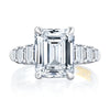 A. Jaffe Brilliant Emerald Diamond Engagement Ring