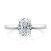 A. Jaffe Classic Solitaire Oval Center Diamond Engagement Ring