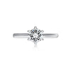 A. Jaffe Six Prong Round Center Solitaire Diamond Engagement Ring