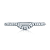 A. Jaffe Delicate French Pave Contour Band