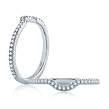 A. Jaffe Delicate French Pave Contour Band