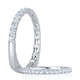 A. Jaffe Intricate Delicate Quilted Anniversary Band