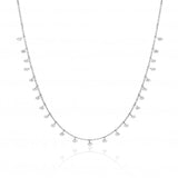 Brevani 14K White Gold Dashing Diamonds 24 Diamond 1.20 Ct Necklace
