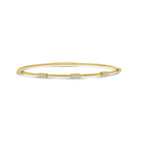 Brevani 14K Yellow Gold Flexible Diamond Bracelet