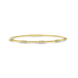 Brevani 14K Yellow Gold Flexible Diamond Bracelet