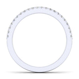 Gabriel & Co. 14k White Gold Contemporary Anniversary Wedding Band