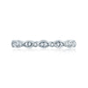 A. Jaffe Marquise and Round Shape Diamond Stackable Band