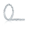 A. Jaffe Marquise and Round Shape Diamond Stackable Half Circle Band