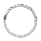 A. Jaffe Triple and Single Set Diamond Stackable Band