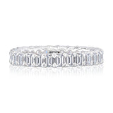 A. Jaffe Claw Prong Eternity Emerald Diamond Anniversary Band