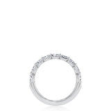 A. Jaffe Triple and Single Set Diamond Stackable Band