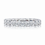 A. Jaffe Claw Prong Eternity Round Diamond Wedding Band