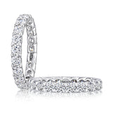 A. Jaffe Claw Prong Eternity Round Diamond Wedding Band
