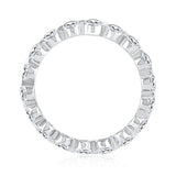 A. Jaffe Single Shared Prong Diamond Wedding Band
