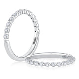 A. Jaffe Single Shared Prong Diamond Band