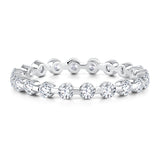 A. Jaffe Single Shared Prong Diamond Band