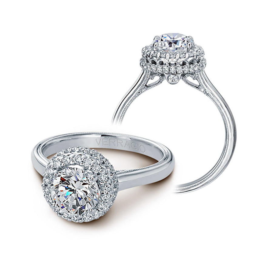 Verragio 14k White Gold 0.35ct Diamond Semi Mount Engagement Ring