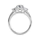 Ritani Three-Stone Diamond Engagement Ring