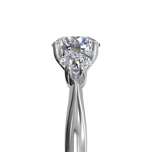 Ritani Three-Stone Diamond Engagement Ring