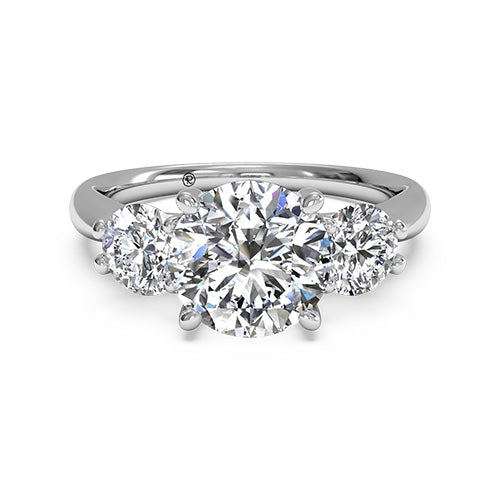 Ritani Three-Stone Diamond Engagement Ring