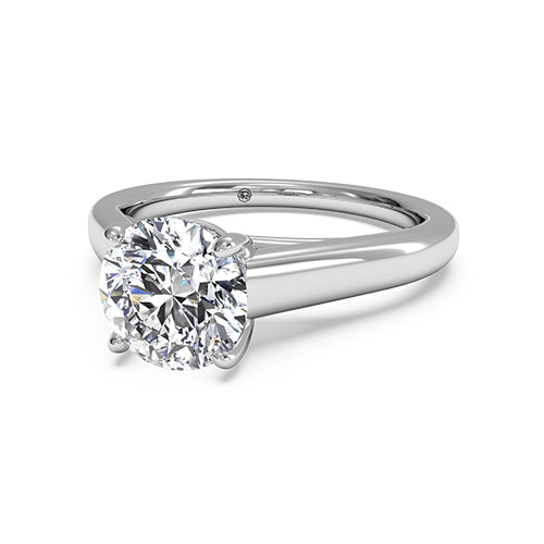 Ritani Solitaire Diamond Tulip Cathedral Engagement Ring