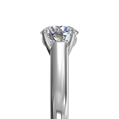 Ritani Solitaire Diamond Tulip Cathedral Engagement Ring