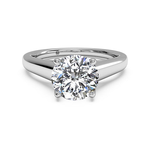 Ritani Solitaire Diamond Tulip Cathedral Engagement Ring